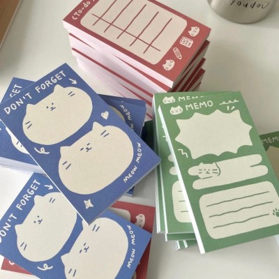 Twenty Two | Cat Memo Note Pad LuLuStickerStudio